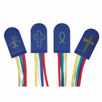 Custom Five Color Ribbon Bookmark - (Pack of 2)