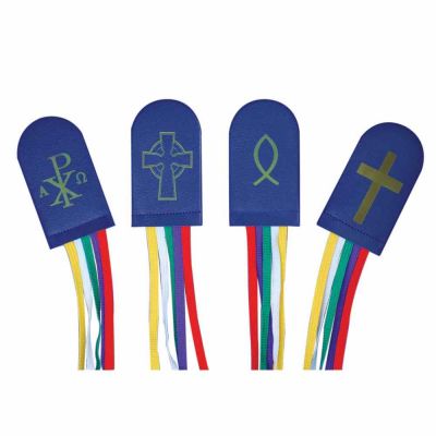 Custom Five Color Ribbon Bookmark - (Pack of 2) -  - B-126-C