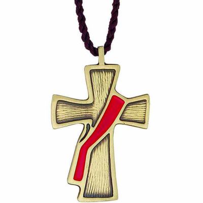 Deacon Cross - The Passion & Fire Pendant Necklace w/Cord - 2Pk -  - 482