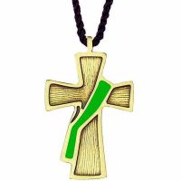 Deacon's Bronze Cross - Life Eternal Pendant Necklace - (Pack of 2)