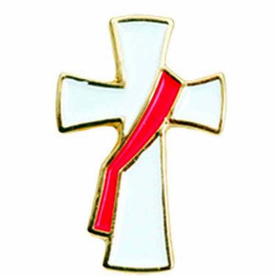 Deacon s Cross Gold Plated & Enameled Lapel Pin - (Pack of 2) -  - B-22