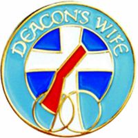 Deacon's Wife Gold Plated & Enameled Lapel Pin - (Pack of 2)