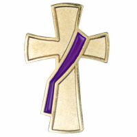 Deacon w/Purple Sash Lapel Pin (Penance & Humility) - (Pack of 2)