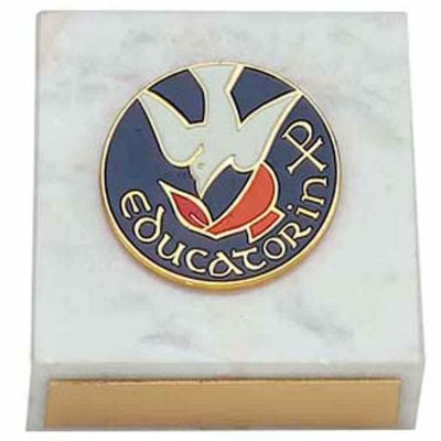 Educator in Christ Paperweight Carrera Marble Base - (Pack of 2) -  - P-18-PW
