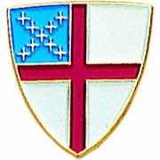 Episcopal Shield Gold Plated & Enameled Lapel Pin - (Pack of 2)