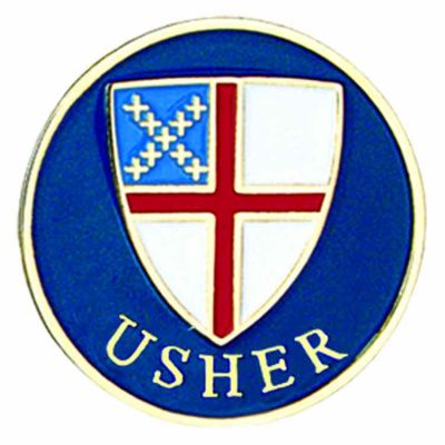 Episcopal Usher Gold Plated & Enameled Lapel Pin - (Pack of 2) -  - A-41