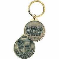 Episcopalian Identity Bronze with Antique Detailing Keytag - 2Pk