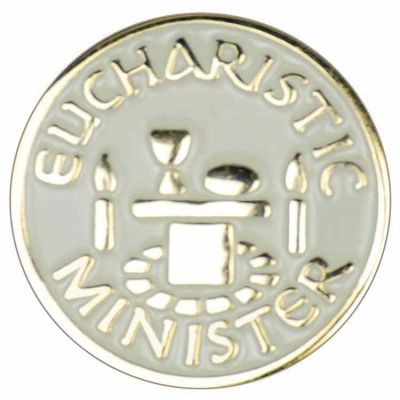 Eucharistic Minister Enameled Lapel Pin 1/4in. Post / Clutch Back 2Pk -  - B-45