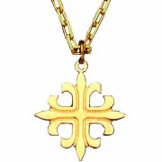 2 Pack -Fleury Gold Plated Cross Necklace w/Chain