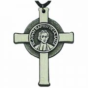 Founder's Pewter 2 1/2 inch Cross Pendant w/Cord - (Pack of 2)