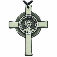 Founder's Pewter 2 1/2 inch Cross Pendant w/Cord - (Pack of 2)