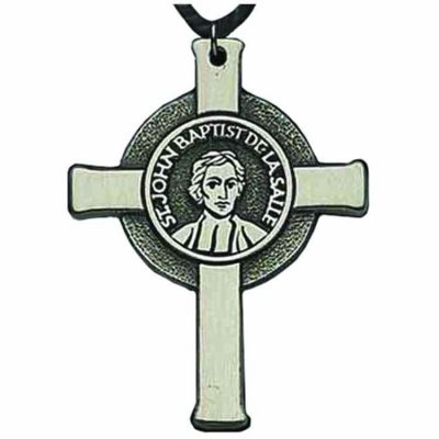 Founder s Pewter 2 1/2 inch Cross Pendant w/Cord - (Pack of 2) -  - 18143