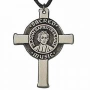 Founder's Sacred Music 2 1/2 inch Cross Pendant Necklace w/ Cord - 2Pk