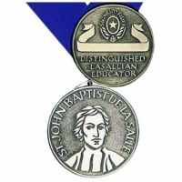 Founder's Saint John Baptist De LaSalle 3in. Medal (Educator/Ribbon)