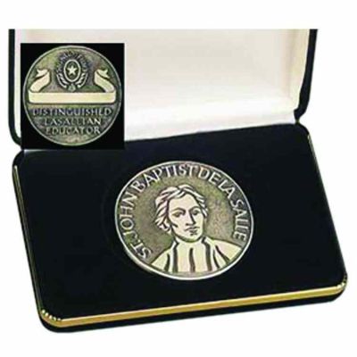 Founder s Saint John Baptist De LaSalle 3in. Medallion (Educator/Box) -  - 985-PB-EDU
