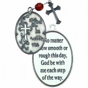 2 Pack -God Be w/Me Pocket Prayer Token w/Cross & Amber Crystal Bead 2 Pack -God Be w/Me Pocket Prayer Token w/Cross & Amber Crystal Bead