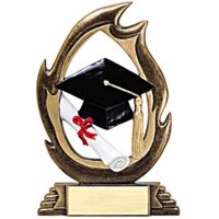 Graduation Flame Figurine 6 inch Tall - (Pack of 2)