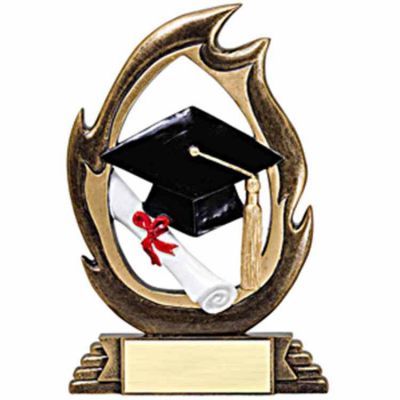 Graduation Flame Figurine 6 inch Tall - (Pack of 2) -  - TRFL42A