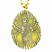 Guardian Angel Antiqued Bronze Pendant w/Chain - (Pack of 2)