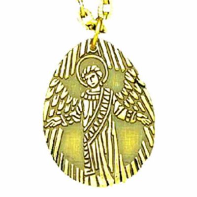 Guardian Angel Antiqued Bronze Pendant w/Chain - (Pack of 2) -  - 1047