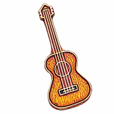 Guitar Instrument Lapel Pin 1/4in. Post & Clutch Back - 2Pk -  - TMP12C
