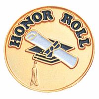 Honor Roll Enameled in White & Blue Finish Lapel Pin - (Pack of 2)