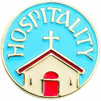 Hospitality Gold Plated & Enameled Lapel Pin - (Pack of 2)
