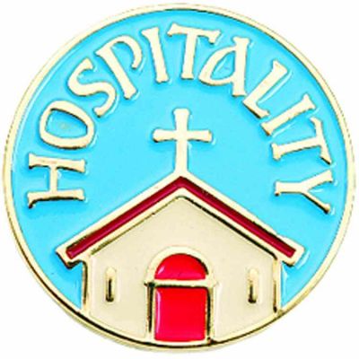 Hospitality Gold Plated & Enameled Lapel Pin - (Pack of 2) -  - B-40