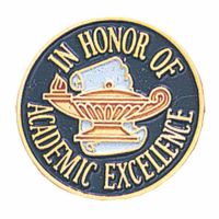 In Honor of Academic Excellence Lapel Pin - Red, White & Blue 2Pk