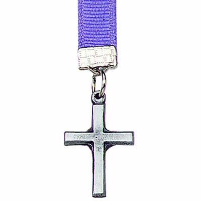 Latin Pewter Cross Bookmark with Ribbon - (Pack of 2) -  - P-129-BK