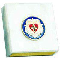 Luther Rose Appreciation Paperweight 2x2 Marble Base - (Pack of 2)