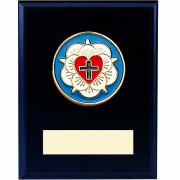 Luther's Seal Enameled Bronze 6x8 Plaque Luther's Seal Enameled Bronze 6x8 Plaque