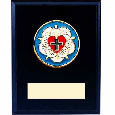 Luther s Seal Enameled Bronze 6x8 Plaque -  - 108