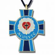 Luther Seal Acolyte Bronze with Enameled Colors Pendant - (Pack of 2)
