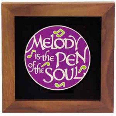 Melody Framed Wall Art 8 x 8 inch Cherry Wood - - CH-21-FR Melody Framed Wall Art 8 x 8 inch Cherry Wood - - CH-21-FR