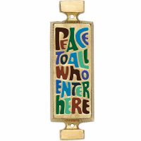 Peace to All Who Enter Here House Blessing Wall Plaque - (Pack of 2)