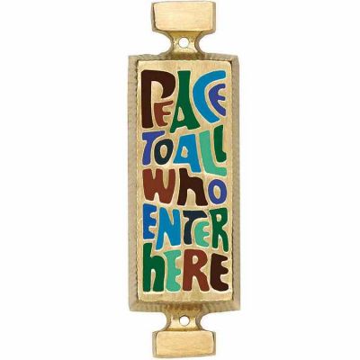 Peace to All Who Enter Here House Blessing Wall Plaque - (Pack of 2) -  - 245