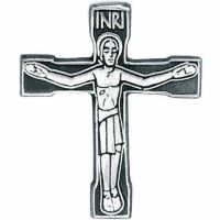 Pocket 1-1/4 inch Cross Pewter - (Pack of 2)
