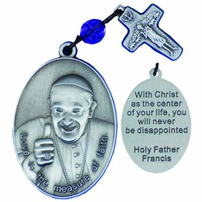 Pope Francis Two Sided Pewter Plated Pocket Prayer - (Pack of 2) -  - P-26
