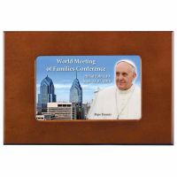 Pope Francis Wood Keepsake Box with Plush Lining