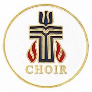 Presbyterian Choir Enameled in Red, White - Blue Finish Lapel Pin 2Pk