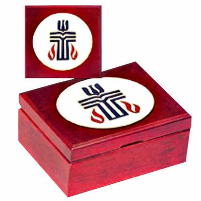 Presbyterian Medallion EmBellished Cherry Wood Keepsake Box -  - CH-1066-BoxS