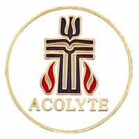 Red and Blue Enamel Presbyterian Acolyte Pin - (Pack of 2)