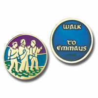 Road to Emmaus Gold Plated & Enameled Lapel Pin - (Pack of 2)