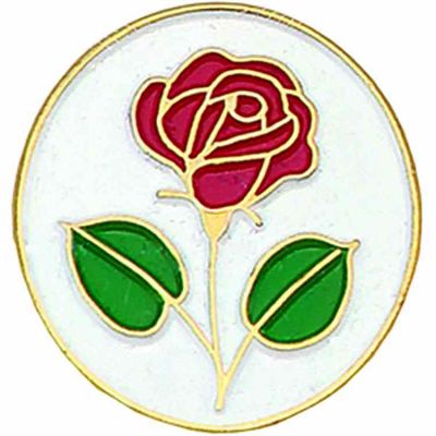 Rose Lapel Pin 1/4in. Post and Clutch Back - (Pack of 2) -  - B-49
