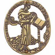 Saint Anthony House Blessing Bronze Wall Plaque w/Nails - (Pack of 2)