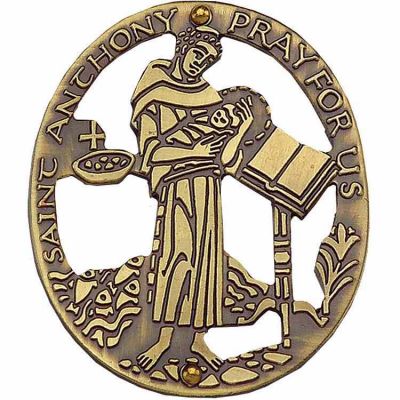 Saint Anthony House Blessing Bronze Wall Plaque w/Nails - (Pack of 2) -  - 252