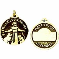 Saint Francis Patron of Animals Bronze Medal - (Pack of 2)