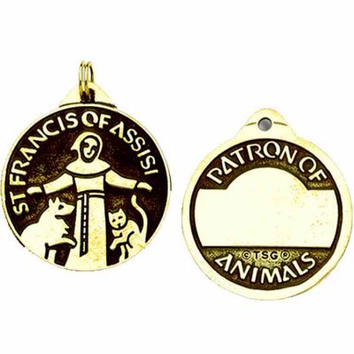 Saint Francis Patron of Animals Bronze Medal - (Pack of 2) -  - 1051