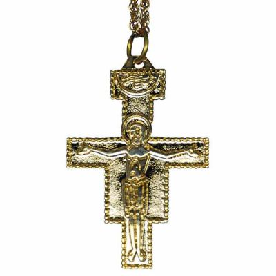 San Damiano Rebuild My Church Cross Necklace w/Chain - (Pack of 2) -  - 924